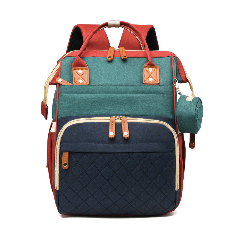 Multifunctionele Mama Tas + Babybedje — Waterdicht Oxford, 7 Kleuren