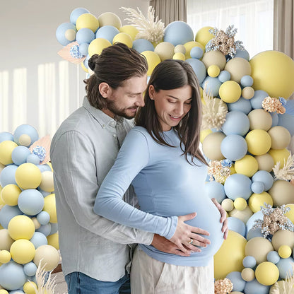Guirlande de Ballons Style Crème Baby Shower & Anniversaire Mariage