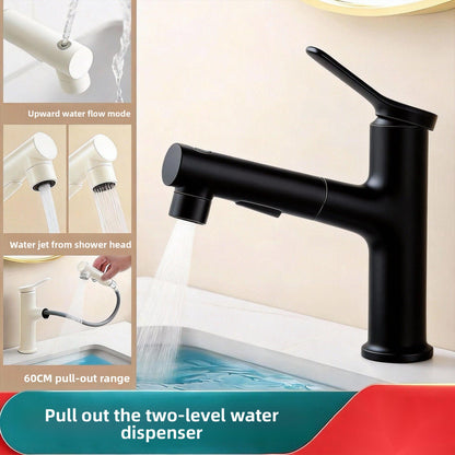 Robinet de Lavabo Extractible avec Double Commande de Température