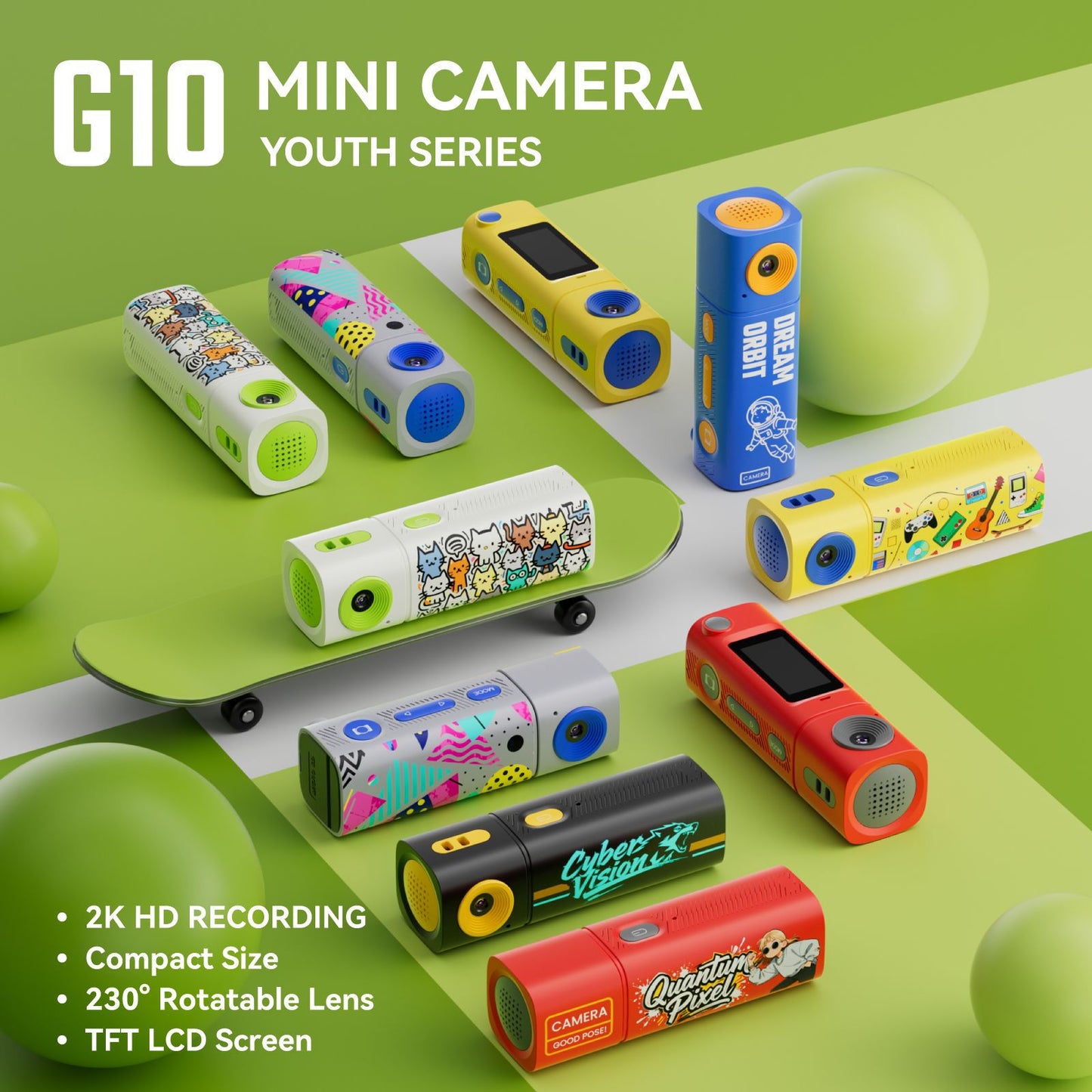 MiniCam G10 – Mini Caméra HD Portable Couleur