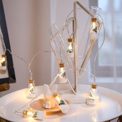 LED-slinger met glazen flesjes / 4 designs
