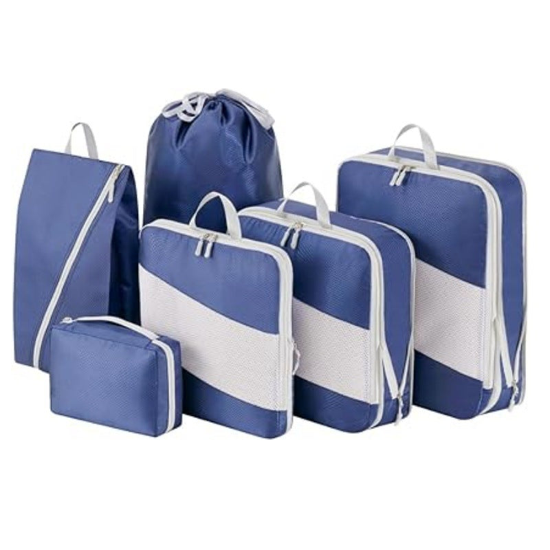 Set 6 Sacs de Rangement Compressibles Voyage - 4 Coloris