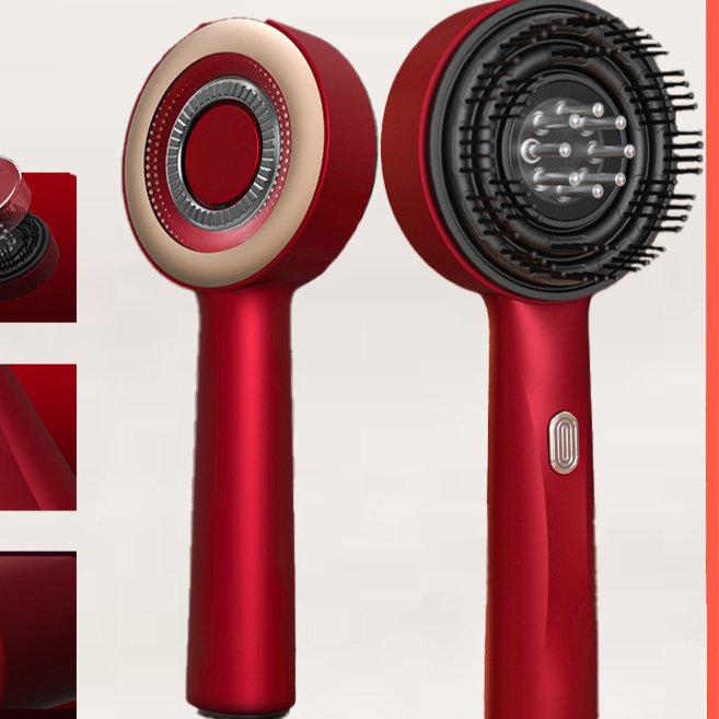 ScalpCare Pro – Hoofdhuid Massageborstel Rood Licht & Olieapplicator