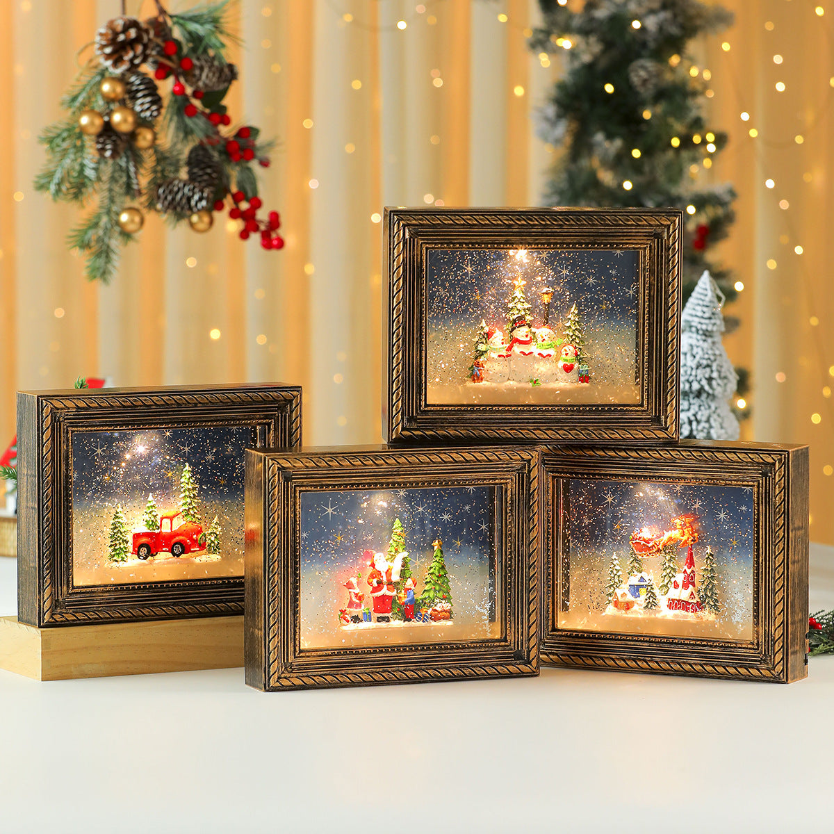 Verlichte en muzikale kerstlijst