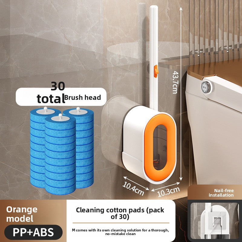 Brosse WC Jetable à Têtes Remplaçables - 30 Têtes & Nettoyant Intégré / 2 Coloris