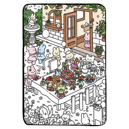 ColorMat Art – Tapis de Coloriage Lavable Enfant & Adulte | Graffiti & Cartoon