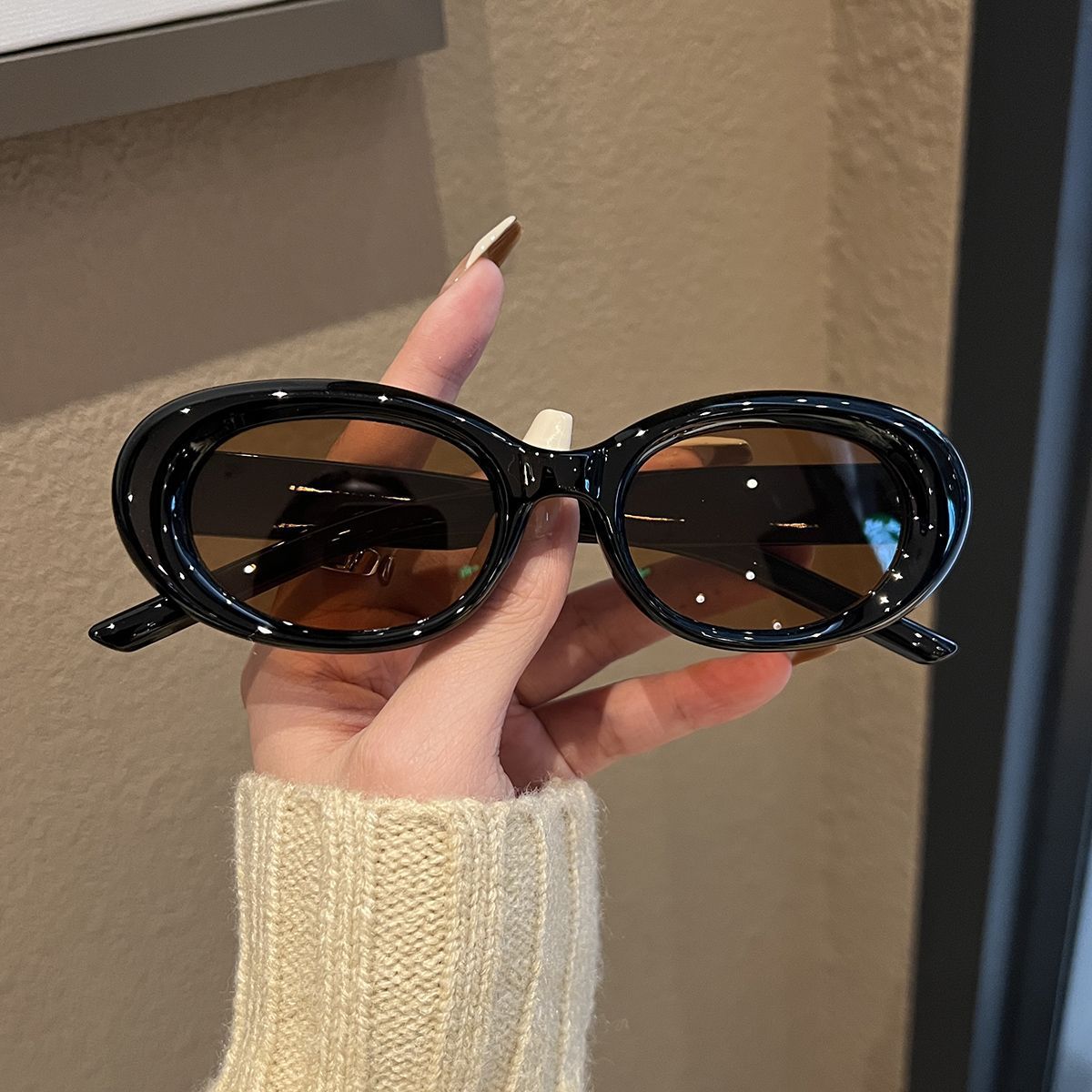 Lunettes Clip-On Ovales Œil de Chat Tendance