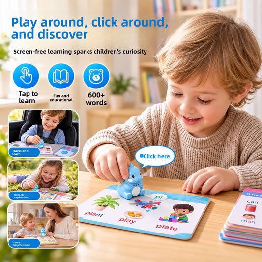 Interactieve dinosaurus om Engels te leren