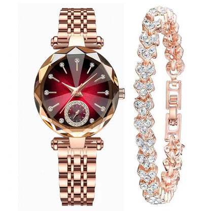 Chic minimalistisch dameshorloge met kwartsuurwerk