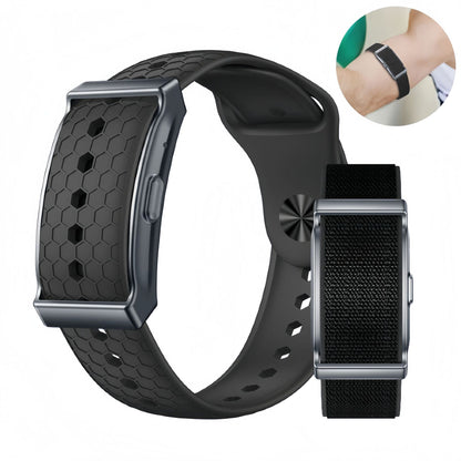Bracelet Connecté Sans Écran - Suivi Santé & 21 Jours d’Autonomie / 2 Coloris