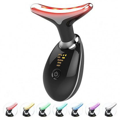 NeckGlow Pro – Microstroom & LED Nek & Gezicht Lifting Massager