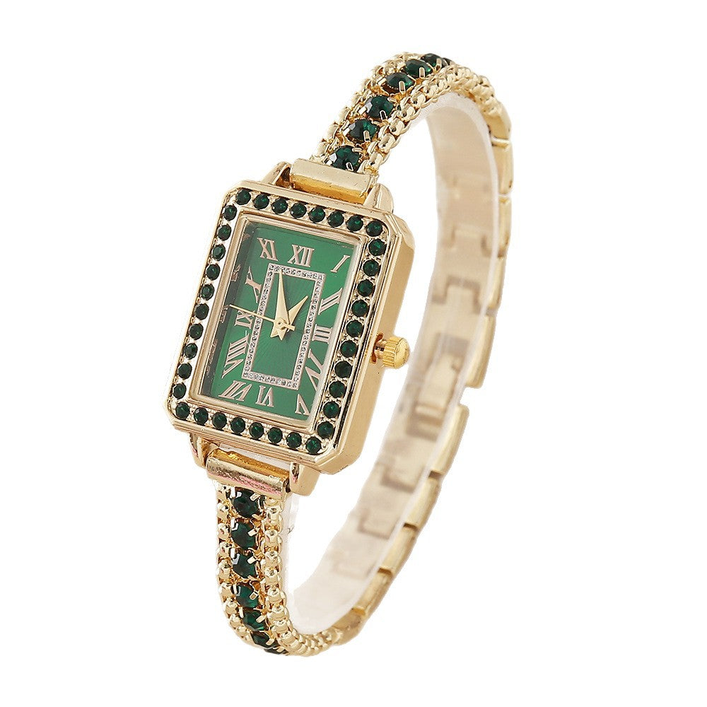 Retro Quartz Horloge met Romeinse Cijfers