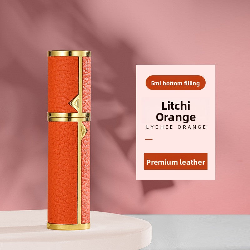 Flacon Parfum Rechargeable / Cuir & Or / Liner Verre