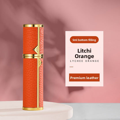 Flacon Parfum Rechargeable / Cuir & Or / Liner Verre