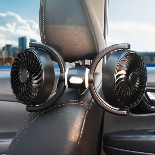 Ventilateur Double Tête USB Siège Arrière Voiture