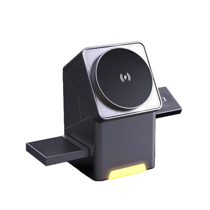 ChargePod Pro – 3-in-1 Draadloos Laadstation | 15W Magnetisch & Roteerbaar