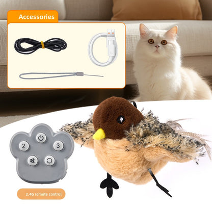 Oiseau Volant Télécommandé Réaliste — Sons Authentiques / Ailes Battantes