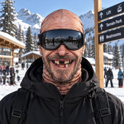 Grappig bedrukt skimasker met gezichtsbescherming