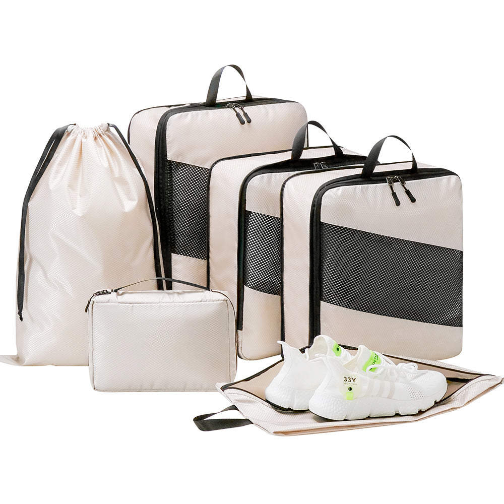 Set 6 Sacs de Rangement Compressibles Voyage - 4 Coloris