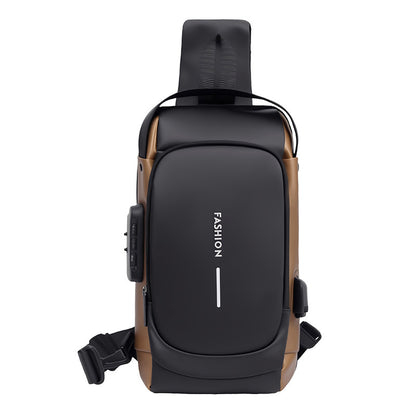 Sac Bandoulière Antivol Homme — Verrou à Code / Port USB / Oxford Impérméable