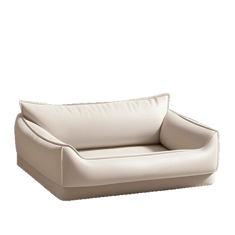 Panier Chien Style Canapé Lavable Cuir Synthétique Imperméable