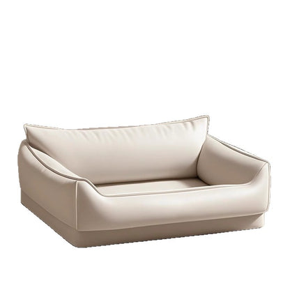 Panier Chien Style Canapé Lavable Cuir Synthétique Imperméable