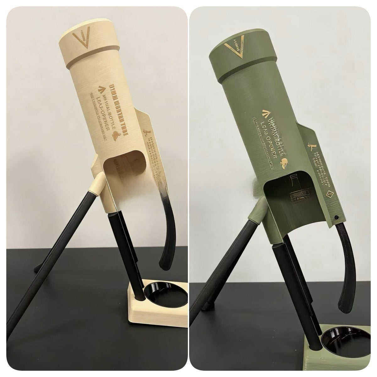 Ouvre-Bouteille Mains Libres Style Mortier