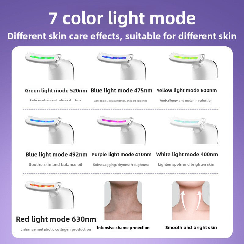 NeckGlow Pro – Microstroom & LED Nek & Gezicht Lifting Massager