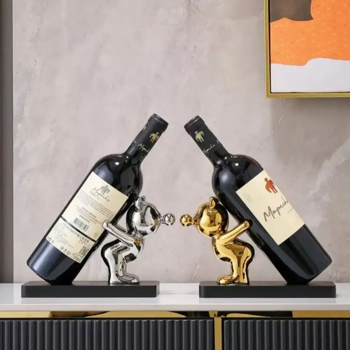 VinoPose Pro – Porte-Bouteille Céramique Style Nordique