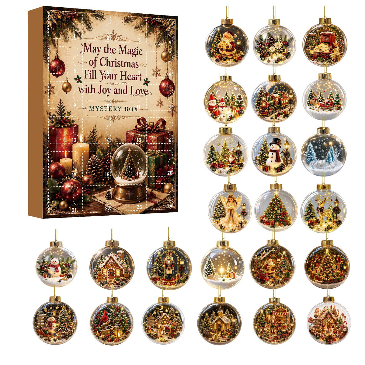 Calendrier de l'Avent Surprise 24 Cases / 5 Designs