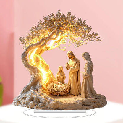 Ornement de Bureau Arbre de Vie en Acrylique — Décoration & Cadeau Symbolique