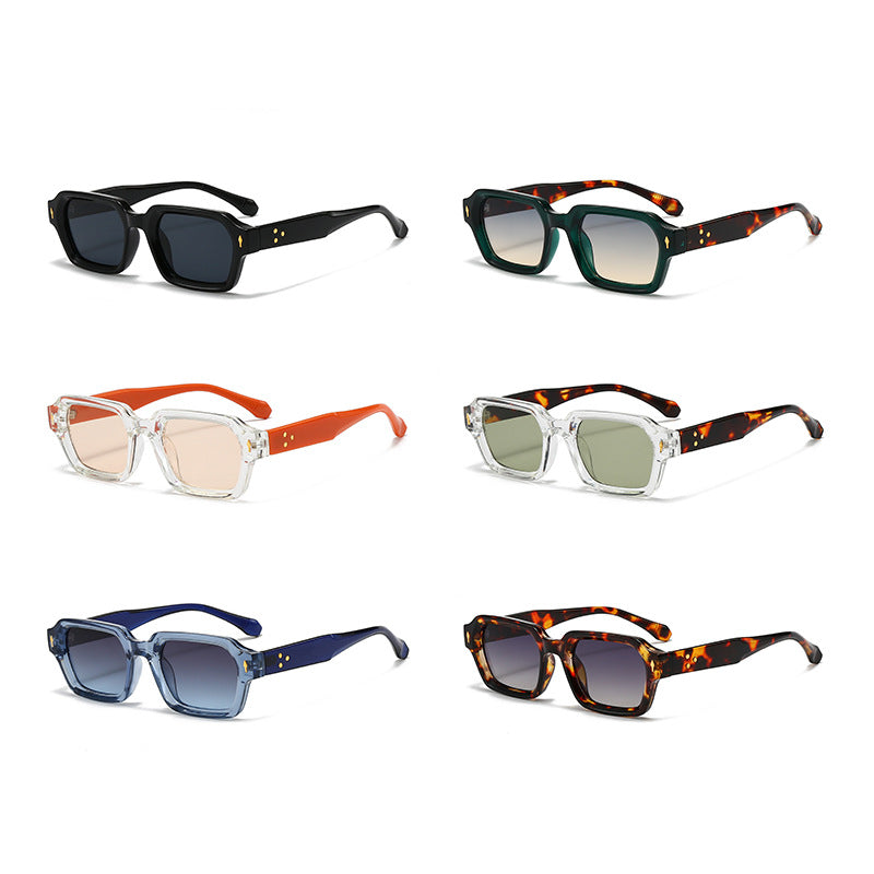 Lunettes de Soleil Monture Carrée Anti-UV Tendance