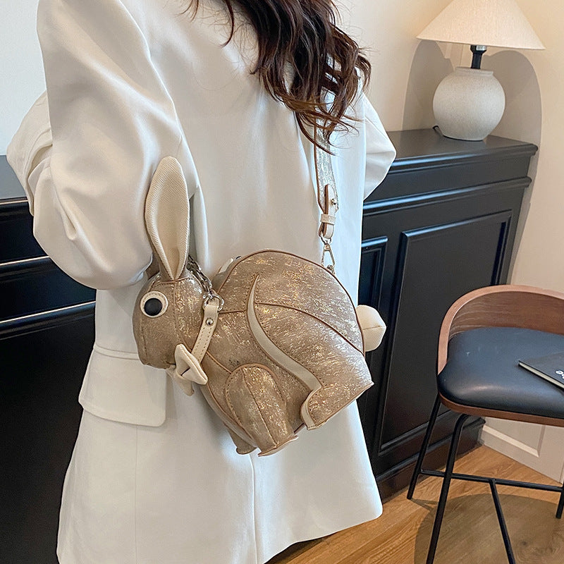 Sac Lapin 3D Sculpté PU — Niche & Tendance / 2 Coloris