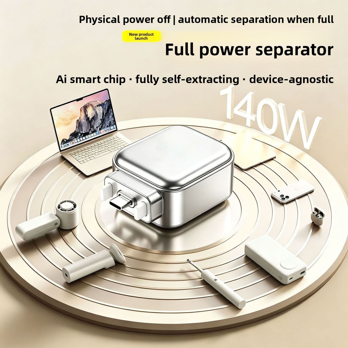 Chargeur USB-C Intelligent Anti-Surcharge