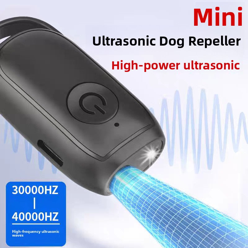 Oplaadbare ultrasone hondenverjager - Lamp & alarm