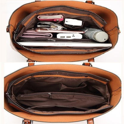 Cabas Femme en Cuir Véritable Grande Capacité