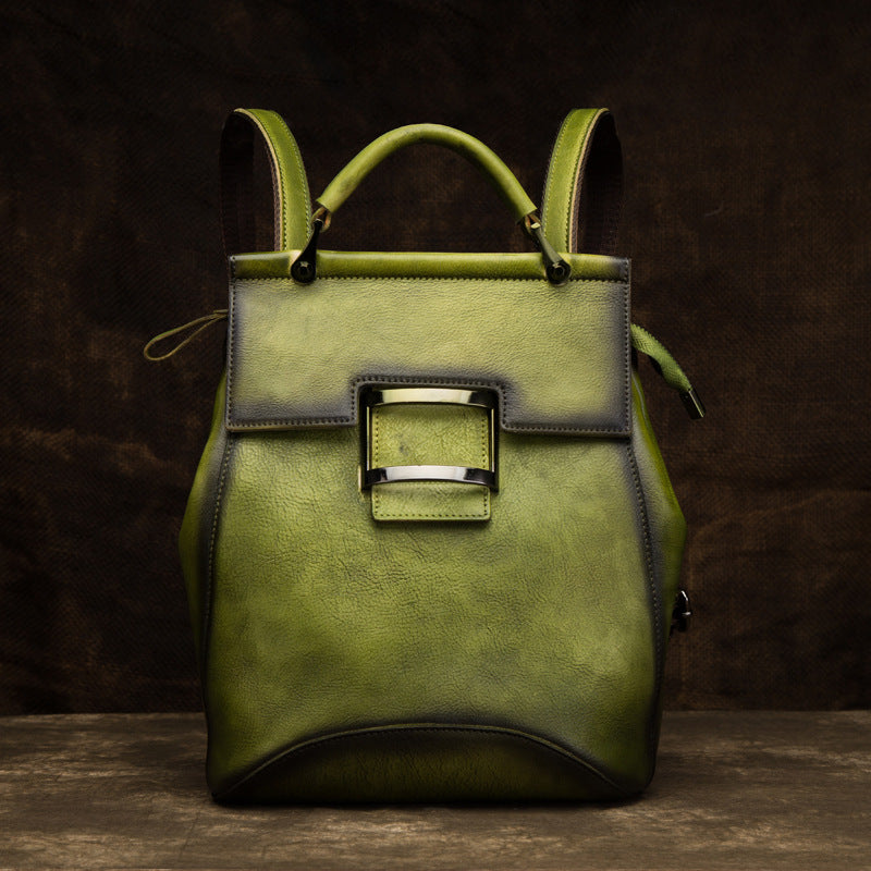 Sac à Dos Cuir Végétal Tanné Vintage — Poli Main / 5 Coloris