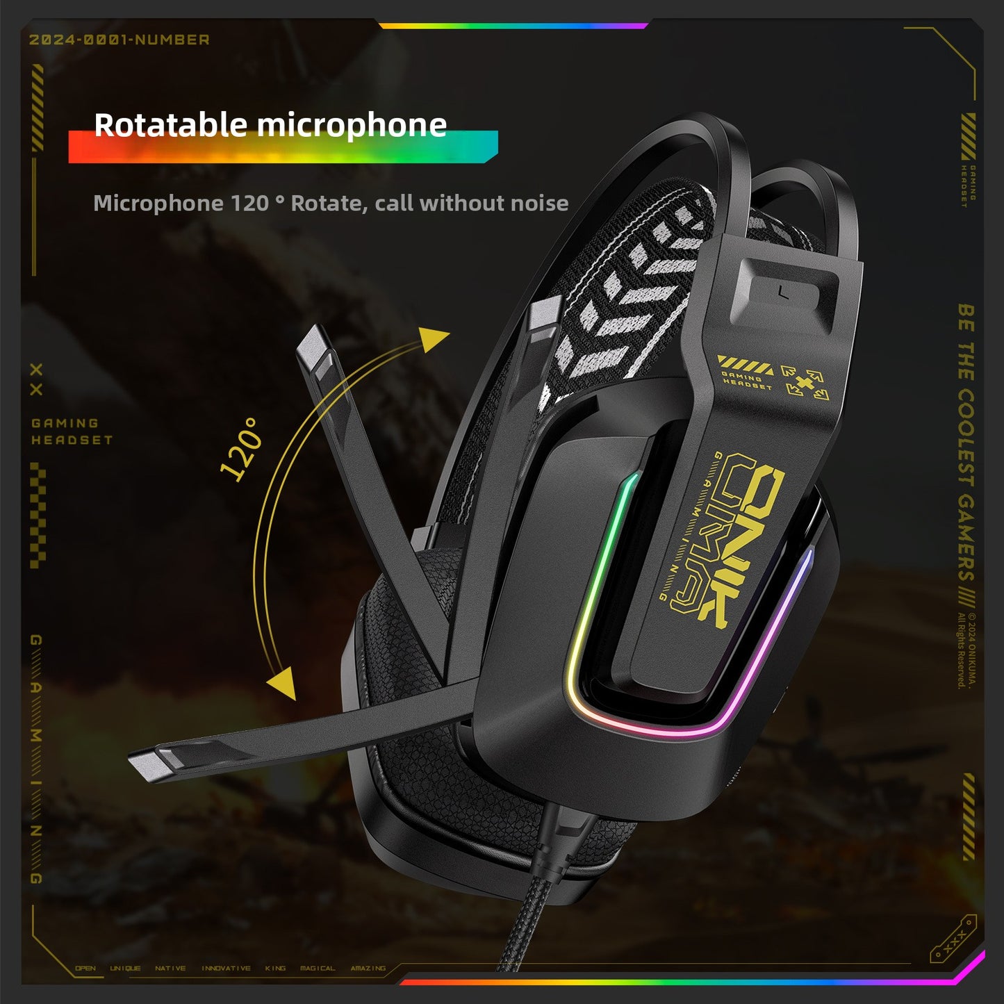 Bedrade Gaming Headset ONIKUMA X13 — PC, PS4, PS5 & Mobiel