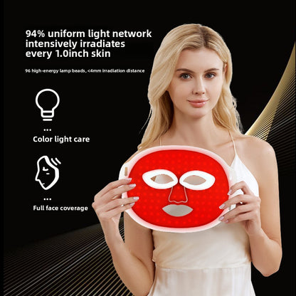 Masque Beauté LED Silicone Sans Fil – Photothérapie Anti-Âge