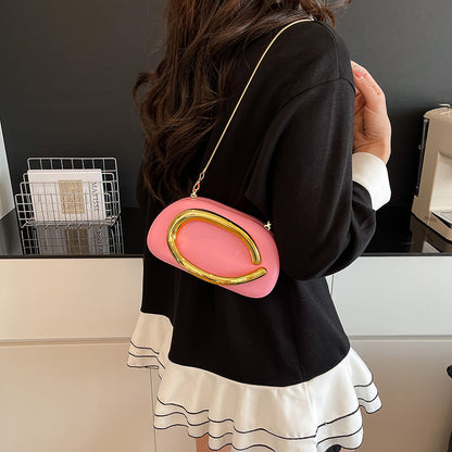 Pochette Ovale à Chaîne Soirée — 6 Coloris
