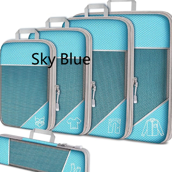 Lot de 5 organiseurs de valise / 4 Coloris