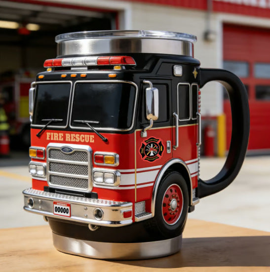 RescueMug XL – Grande Tasse 400ml Liner Inox Couvercle Anti-Fuite