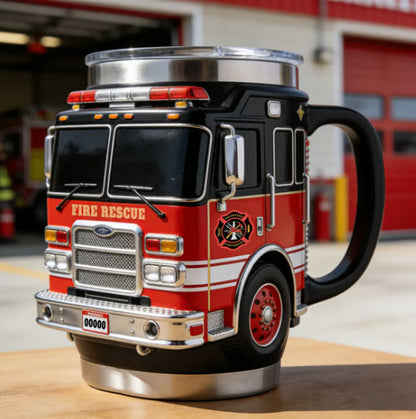 RescueMug XL – Grande Tasse 400ml Liner Inox Couvercle Anti-Fuite