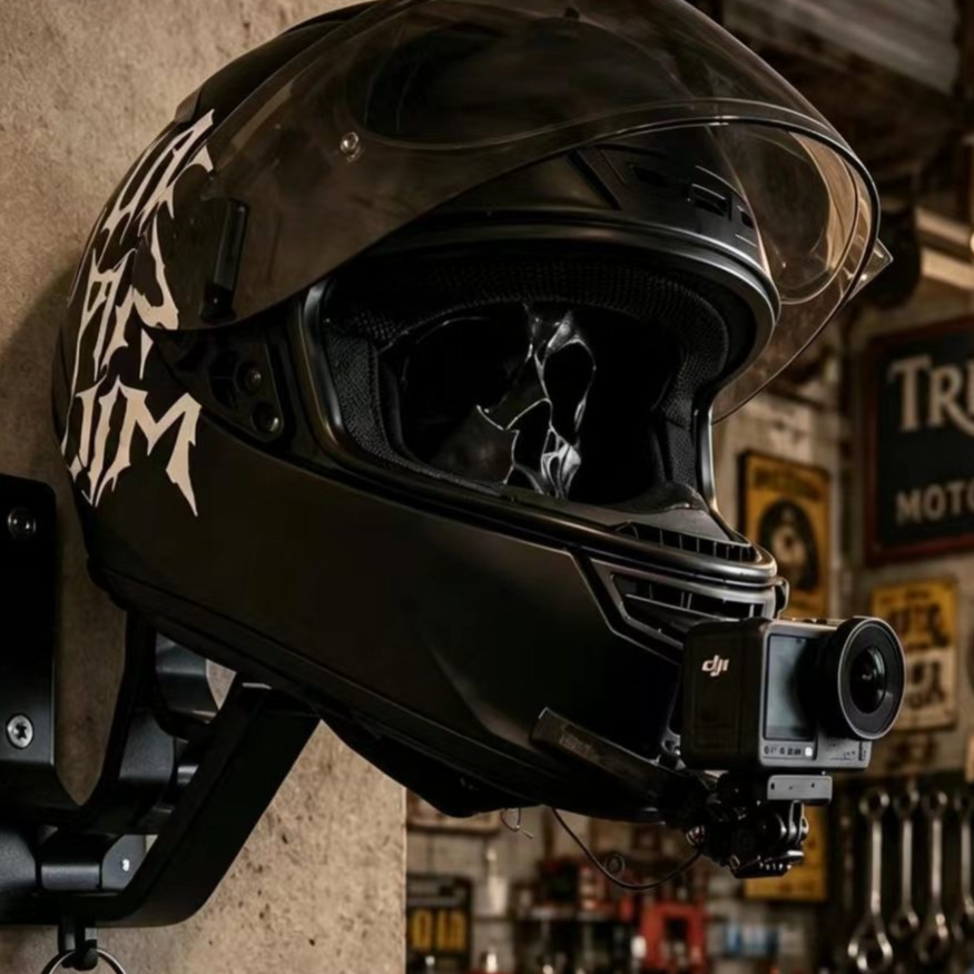 Support de casque tête de mort