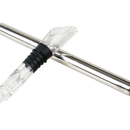 Refroidisseur de Vin Inox — Sucette Glacée Décanteur