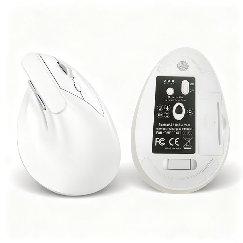 Souris Verticale Ergonomique Sans Fil Silencieuse – 2.4G & Bluetooth