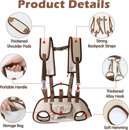 Sac à Dos Transport Animaux Respirant Double Bretelle – S à XL