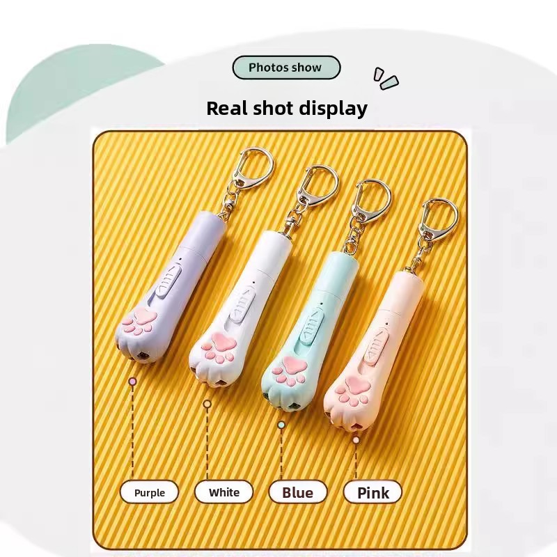 Baguette Multifonction Chat avec Laser Infrarouge & Plumes