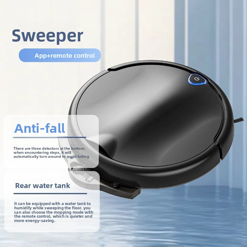 Robot Aspirateur Laveur Contrôle APP 6 Modes Réservoir 450ml