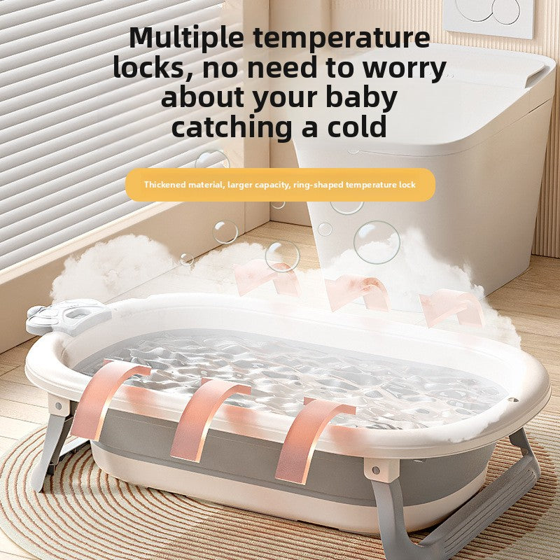 Opvouwbaar Babybadje — Pasgeborenen & Baby's, Zittend & Liggend, Thermometer